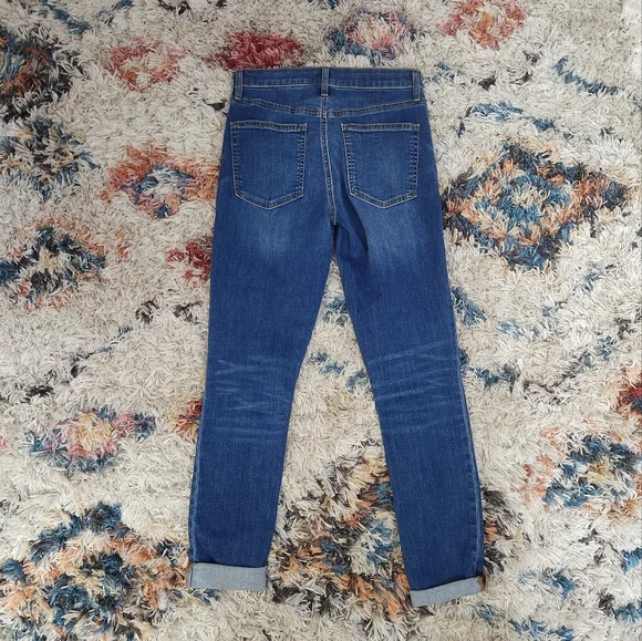 Gap True Skinny High Waisted Rise Jeans Jeggings Casual Basic Denim Cropped - Picture 6 of 11